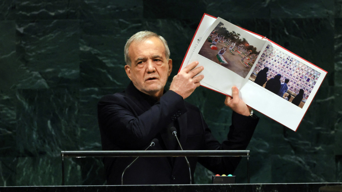 'We will never bow our head': Iran's president strikes defiant tone in UN speech